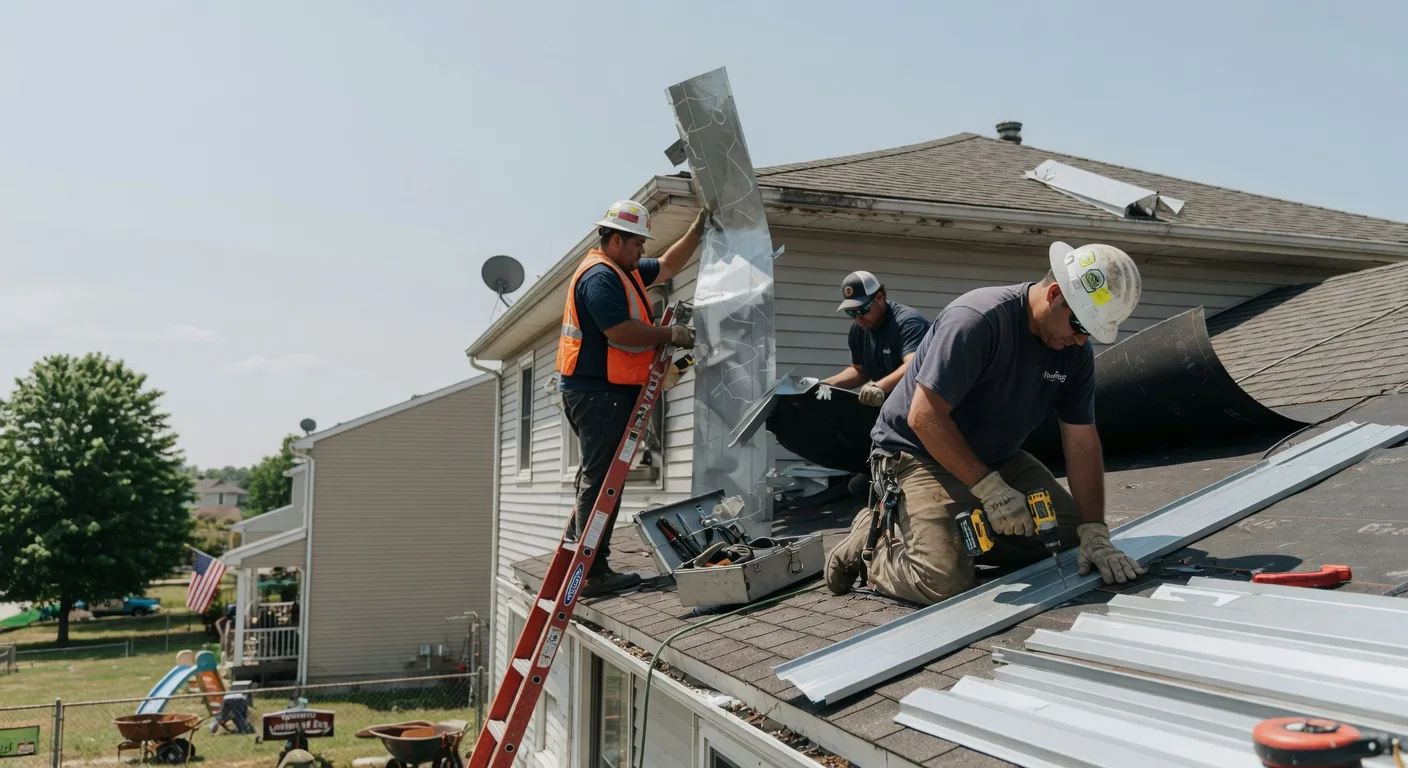 Storm Damage Metal Roof Repair in Weyauwega, WI